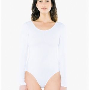 American Apparel Spandex Scoop Back Bodysuit